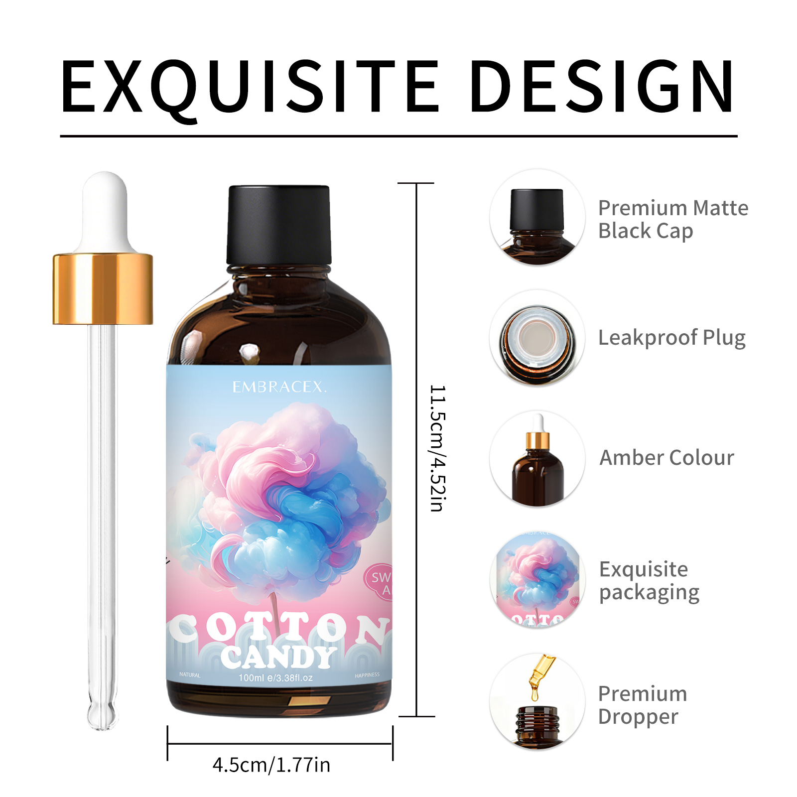 100ml 綿菓子エッセンシャルオイルディフューザーキャンド - Candle Making Oils のレビューと価格