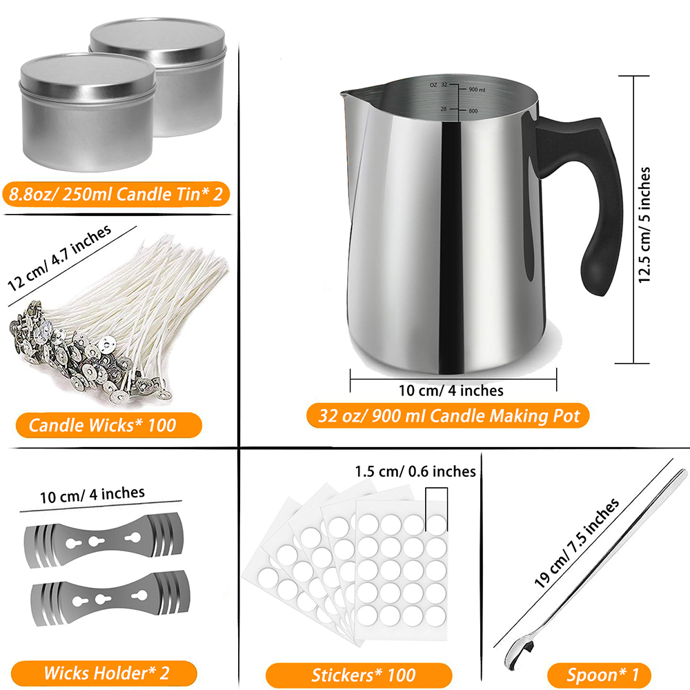 キャンドル作りスターターキット用品、キャンドル作り注ぐポット - Candle Making Kit For Kids のレビューと価格