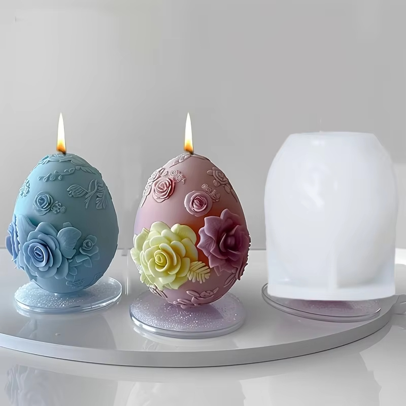 エンボスフラワー卵型 再利用可能な DIY クラフト型 イー - Candle Making Bath のレビューと価格