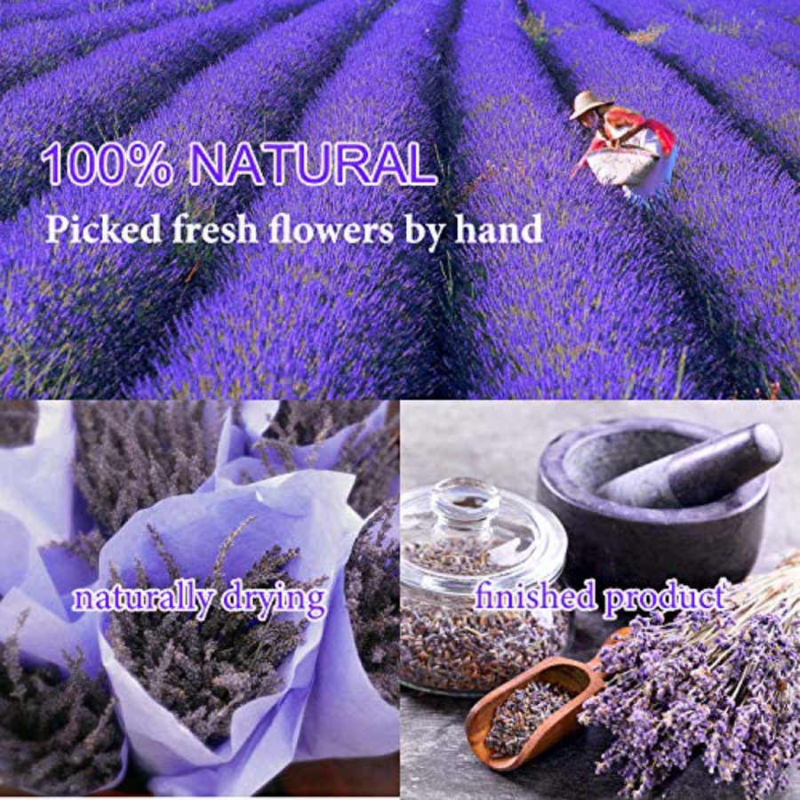 9袋入りドライフラワー、100%天然ドライフラワーハーブキッ - Candle Making Bath のレビューと価格