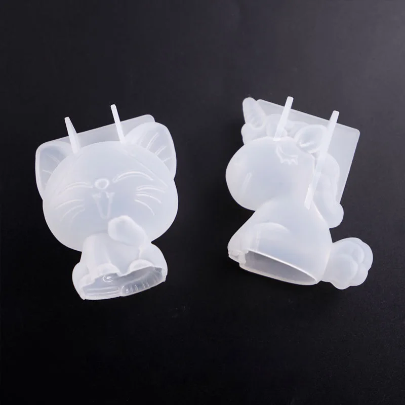 3D 幾何学的なシリコーンユニコーン猫鹿クマ型ソープキャンド - Candle Making Factory のレビューと価格