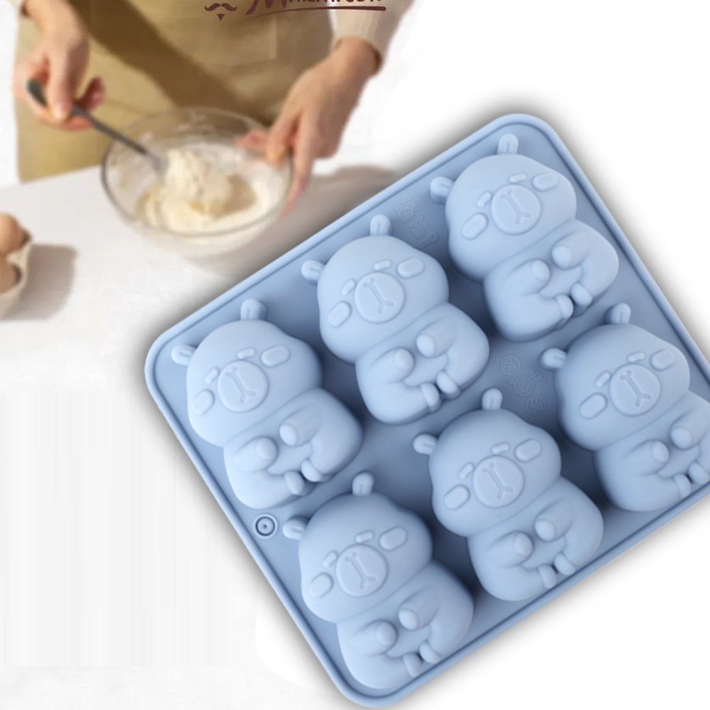 かわいいカピバラの形をしたシリコンケーキ型1個。チョコレート - Candle Making Factory のレビューと価格
