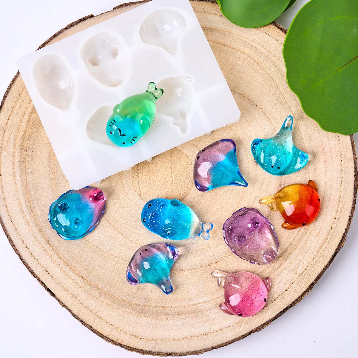 3Dヒーリング可愛いマンタ鯨シリコンモールドDIYキーホルダ - Candle Making Factory のレビューと価格