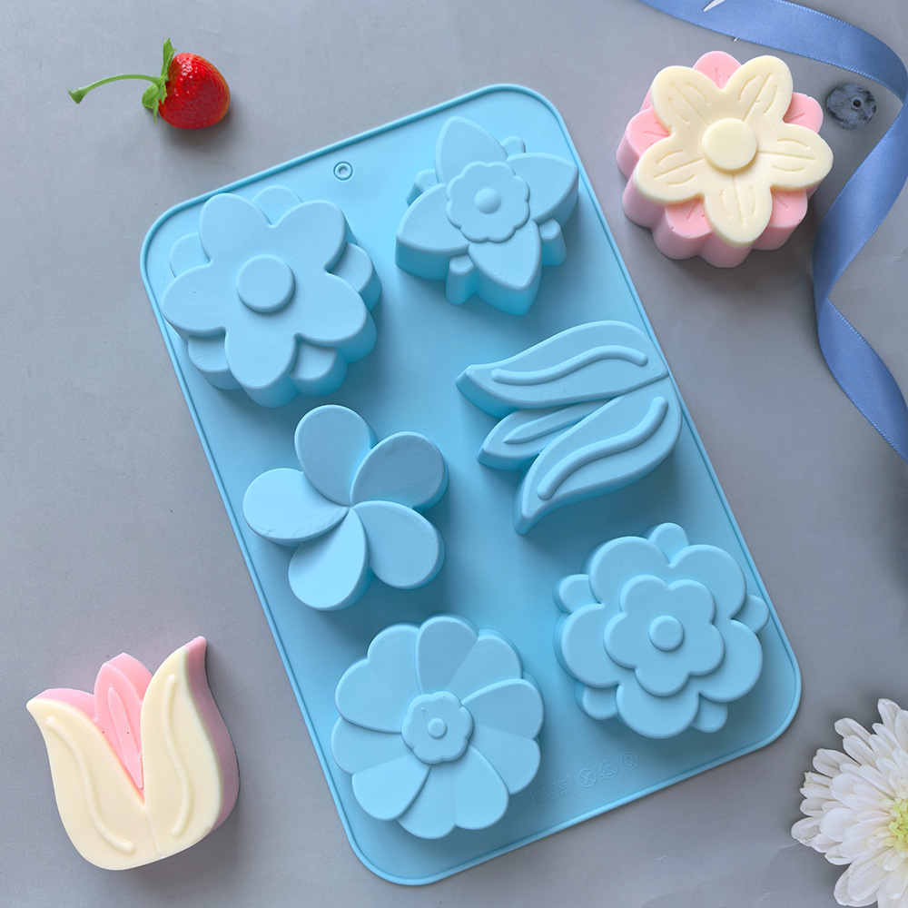 様々な花の形をしたシリコンモールド、石鹸やキャンドル作り、ケ - Candle Making Factory のレビューと価格
