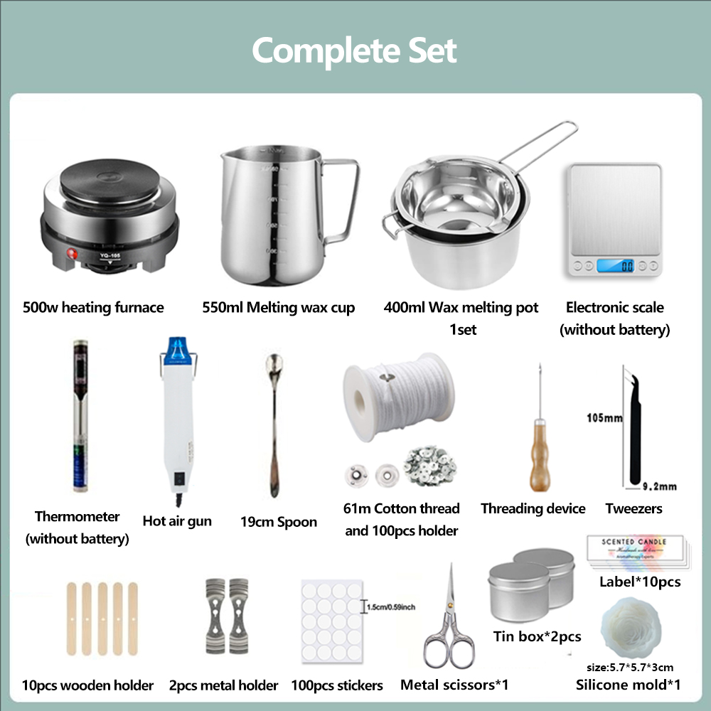 DIY香りのキャンドル作成材料ツールセット、ワックスウィック - Candle Making Kit For Kids のレビューと価格