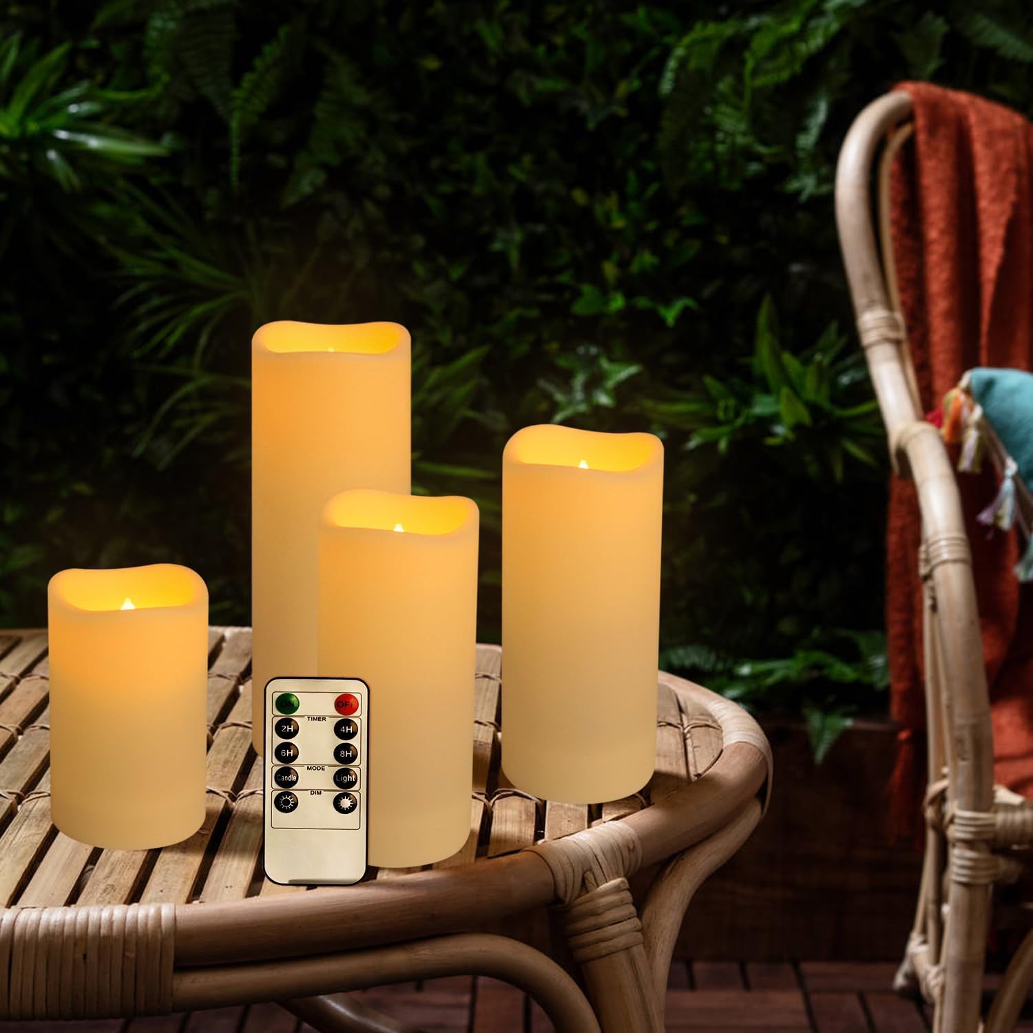96個セットの防水屋外用無火キャンドル、LEDキャンドル（リ - Candle X のレビューと価格